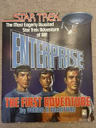 Vintage 1980s STAR TREK ENTERPRISE The First Adventure Pocket Book STORE DISPLAY | eBay