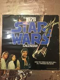 Vintage 1978 Star Wars Calendar Unmarked Good Condition | eBay