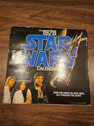 Vintage 1978 STAR WARS Calendar - Used Condition | eBay