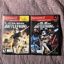 Star Wars Battlefront 1 & 2 Set Playstation 2 PS2 Video Game ...