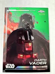 2024 Star Wars Topps Chrome Green Refractor #66 Darth Vader (32) /99 | eBay