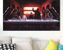 Last Supper Legend Starwars Movie Characters Poster,darth ...