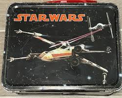 1977 STAR WARS METAL LUNCHBOX Lunch Box THERMOS Luke Darth ...