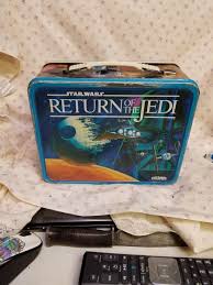 1983 STAR WARS RETURN OF THE JEDI METAL LUNCH BOX w THERMOS ...