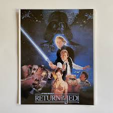 vintage Star Wars ROTJ Movie Poster Large Postcard Classico ...