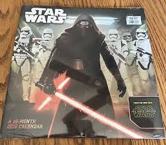 STAR WARS KYLO REN 2016 DATEWORKS 16 MONTH FORCE AWAKENS CALENDAR SEALED | eBay