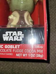 Star Wars Yoda Ceramic Goblet With Chocolate Fudge Cocoa Mix ...