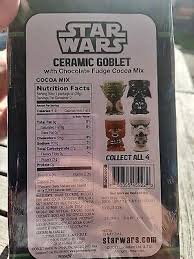 Star Wars Yoda Ceramic Goblet with Chocolate Fudge Cocoa Mix ...