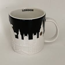 Starbucks London Relief Mug Black Tower Thames Big Ben ...