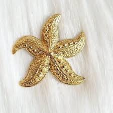 Vintage Avon Starfish Pendant Charm Gold Tone Beachy Nautical Coastal 15280 | eBay