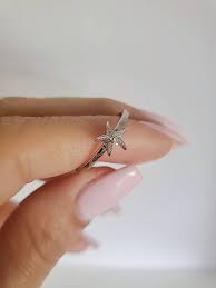 Sterling Silver Starfish Ring, Dainty Ocean Inspired Jewelry ...