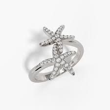 2 Starfish Diamond Ring R15511 - Costar