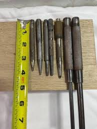 Lot of 7 Metal Punches Textured Grip Max Tech No Brand USA ...