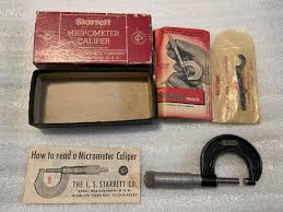 Vintage Starrett 1" Micrometer Caliper No.436P with Original ...