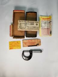 STARRETT 436-1" OUTSIDE MICROMETER 0-1" W/ RATCHET STOP. | eBay