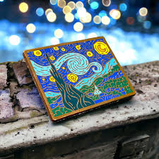Van Gogh Pin Enamel Starry Night Pin Hard Enamel Vincent Van Gogh Enamel Pin The Starry Night Brooch collectible Van Gogh Gift Van Gogh Art Decor, Zinc, hard enamel : Amazon.sg: Fashion