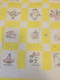 Vintage Hand Made 89”x 73” Feed Sack Cutter Quilt Hand ...