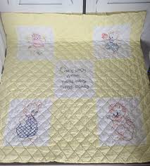 Vintage Handmade Baby Quilt. - Etsy