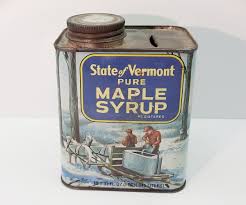 Vintage State Of Vermont Pure Maple Syrup Tin 32 Ounces (1 Quart) | eBay