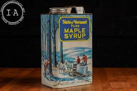 Vintage State of Vermont 66 oz. Maple Syrup Can – Industrial Artifacts