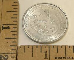 VINTAGE 1965 MARDI GRAS DOUBLOON INFANT MYSTICS MOBILE AL YEAR OF GREAT ARTISTS | eBay