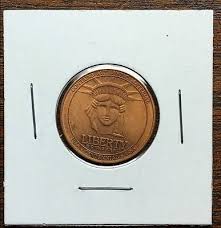 STATUE OF LIBERTY MEDALLION BLENDED ORIGINAL HULL COPPER 1986 REFURB TYPE COIN | eBay