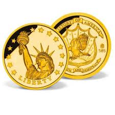 Statue of Liberty Commemorative Gold Coin | Solid Gold ...