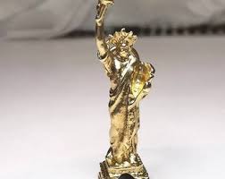 14ct 14k Solid Gold Vintage Statue of Liberty Pendant or ...