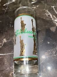 Statue Of Liberty Tall Shot Glass Gold Image 4" | eBay