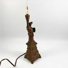 Vintage 1920's Copper Plated Statue of Liberty Electric ...