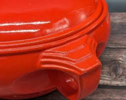 Hall's Covered Casserole Superior Quality Kitchenware Art Deco Red Tureen Handle - Etsy