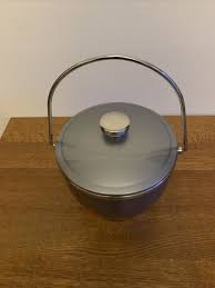 Plastic Ice Bucket, Gray Flecks 2 Qt. Ice Bucket Stainless Inside MSM Retro | eBay