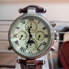 Stauer 38mm Watch, 5ATM WR Chronograph,moon | Mercari