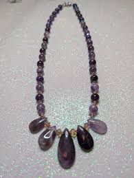 20" Swarovski Light Amethyst Crystal and Amethyst Gemstone ...