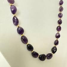 Stauer Lusso Amethyst Beaded Necklace | Mercari