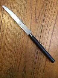 Totally Today Black Plastic Handle Stainless Serrated Steak ...