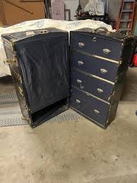 Antique Steamer Wardrobe Trunk | eBay