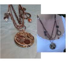 Steampunk Necklace by Artrix Leather and Fine Art- Pocket ...
