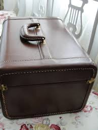 1940s High Quality Vintage LEATHER Train Case Luggage Vanity Overnight – A Vintage shop