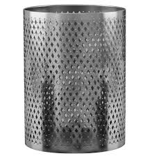 Amazon.com: nu steel The Tatara Group's Platinum Wastebasket, Geometric, Brushed : Home & Kitchen