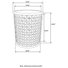 Coaster Krish 24-inch Round Coastal Wood Accent Table White Washed - Walmart.com