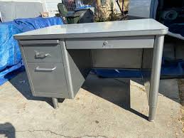 Steelcase Vintage Metal Tanker Desk - Etsy