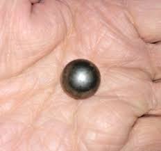 VINTAGE STEELY MARBLE 9/16" ? ORIG OWNER SILVER HEAVY | eBay