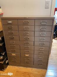 Vintage Steelmaster 30 drawer metal cabinet Auction | Estate 360
