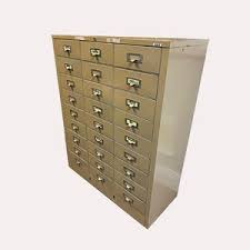 Vintage Cole 27-drawer File Cabinet (37 1/2" H X 30 1/2" W X 13" D) - Etsy