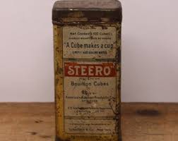Antique Steero Bouillon Cubes Tin - 100 Cube Size - Patented 1911 (empty) - Etsy