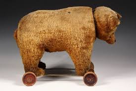 Lot - RIDING TOY - Schuco Yes/No Bear on Wheels, circa 1925 ...