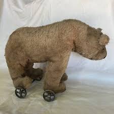 Bear Grizzly - Antique Pull Toy | eBay