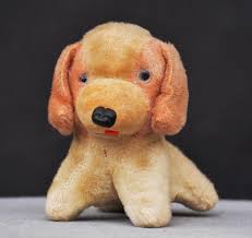 Vintage Plush Puppy Stuffed Animal: 1960s Straw-filled Toy ...