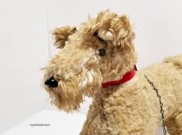 Vintage 1950s Large FOX Wheaten TERRIER Puppy Dog PLUSH Toy ...